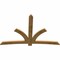 Ekena Millwork Davenport Rough Sawn Timber Gable Bracket, Western Red Cedar, 96"W x 64"H x 2"D x 6"F, 16/12 Pitch GBW096X64X0206DAV00RWR - alternate 3